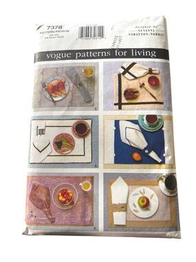 Vogue Tabletop Sewing Pattern - Uncut